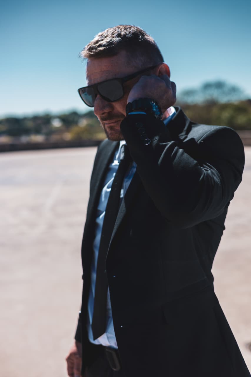 BI Protection CPO on earpiece comms during active detail