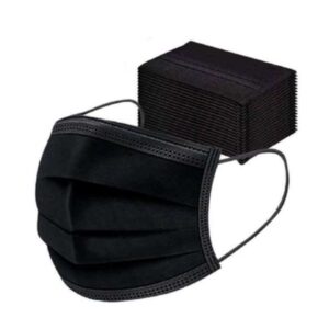 Kiddies 3-Ply Black Disposable Face Mask Box of 50