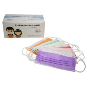 Kiddies 3-Ply Coloured Disposable Face Mask Box of 50