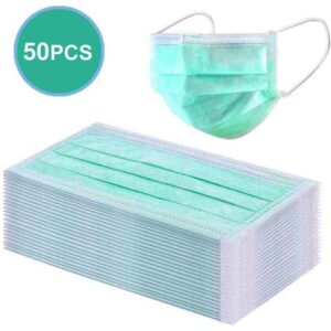 Colourful 3-Ply Standard Earloop Face Masks Pack of 50