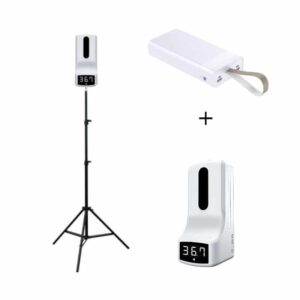 K9 Thermometer & Sanitizer Dispenser, Tripod & Power Bank